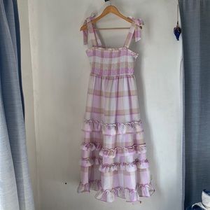 Moon River L Ruffled Tiered Dress
